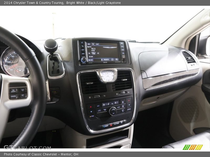 Bright White / Black/Light Graystone 2014 Chrysler Town & Country Touring