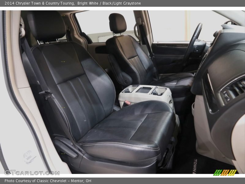 Bright White / Black/Light Graystone 2014 Chrysler Town & Country Touring
