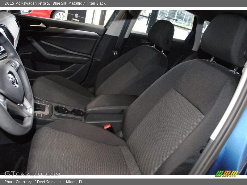 Blue Silk Metallic / Titan Black 2019 Volkswagen Jetta S