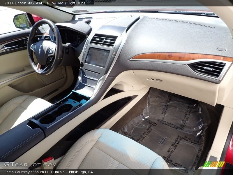 Dashboard of 2014 MKZ AWD