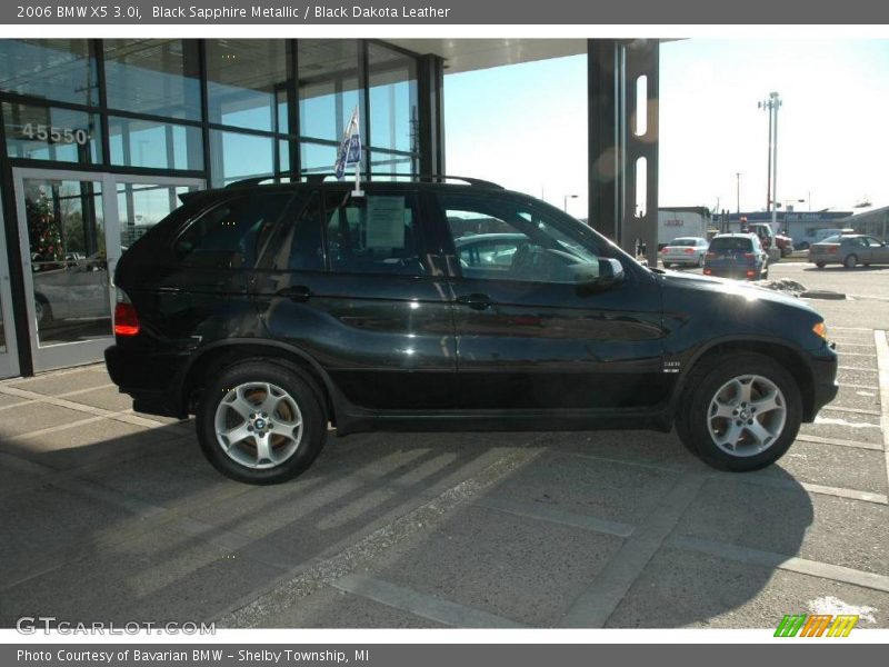 Black Sapphire Metallic / Black Dakota Leather 2006 BMW X5 3.0i