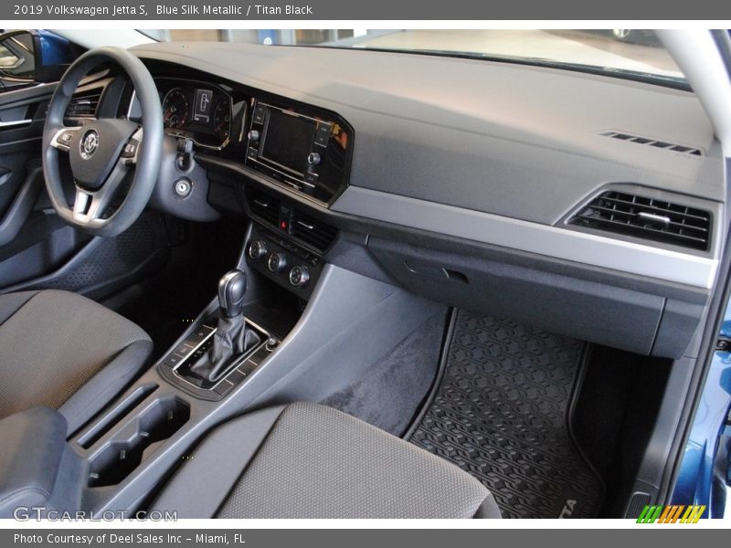 Blue Silk Metallic / Titan Black 2019 Volkswagen Jetta S