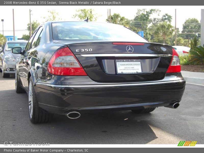 Sienna Black Metallic / Sahara Beige/Black 2008 Mercedes-Benz E 350 Sedan
