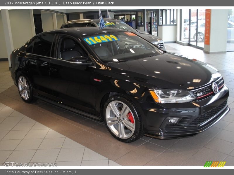Deep Black Pearl / Titan Black 2017 Volkswagen Jetta GLI 2.0T