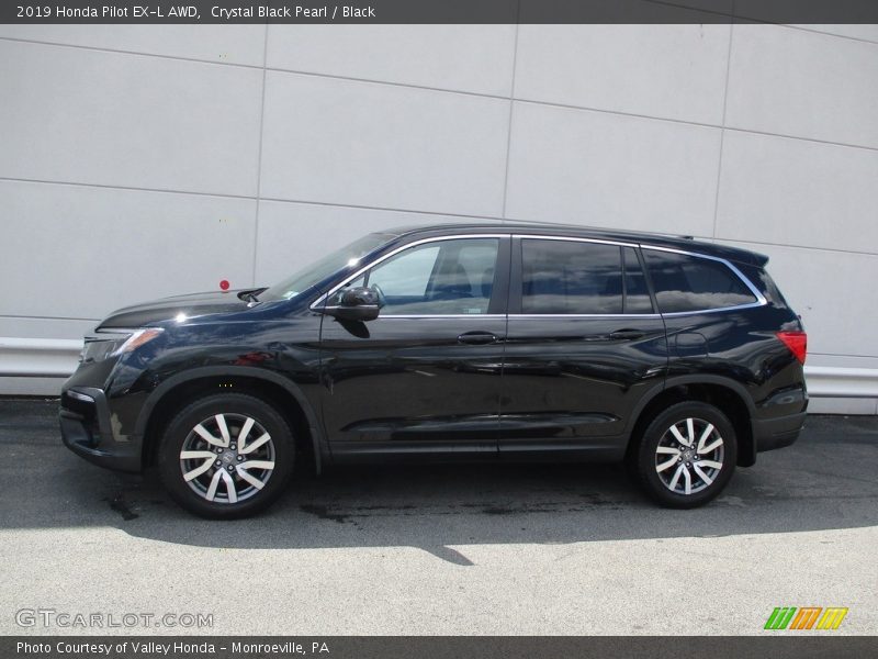 Crystal Black Pearl / Black 2019 Honda Pilot EX-L AWD