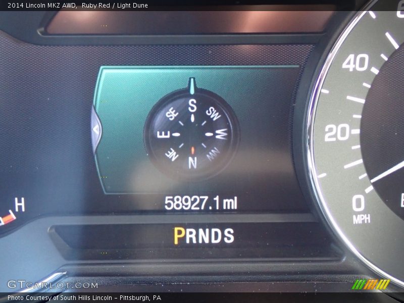 Ruby Red / Light Dune 2014 Lincoln MKZ AWD