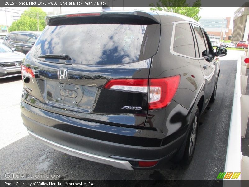 Crystal Black Pearl / Black 2019 Honda Pilot EX-L AWD