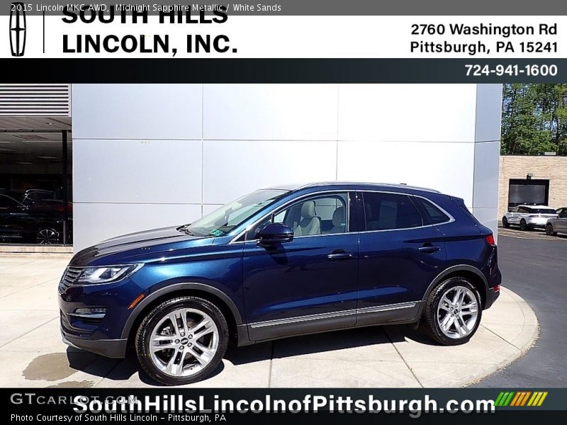 Midnight Sapphire Metallic / White Sands 2015 Lincoln MKC AWD