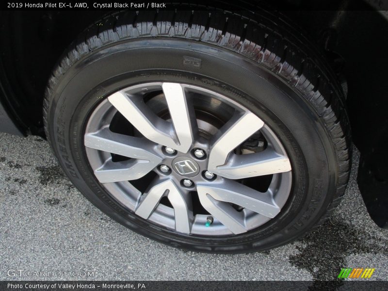 Crystal Black Pearl / Black 2019 Honda Pilot EX-L AWD