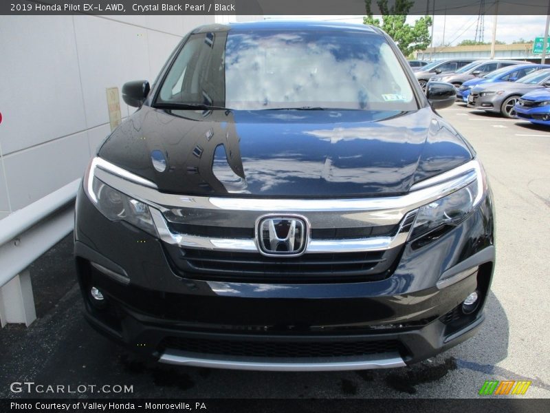 Crystal Black Pearl / Black 2019 Honda Pilot EX-L AWD