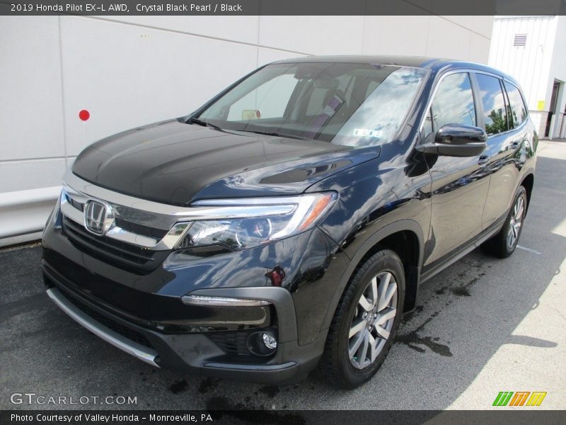 Crystal Black Pearl / Black 2019 Honda Pilot EX-L AWD