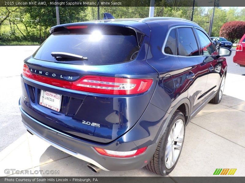 Midnight Sapphire Metallic / White Sands 2015 Lincoln MKC AWD
