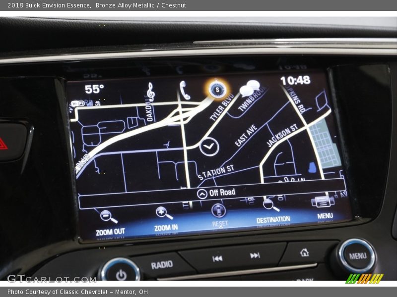 Navigation of 2018 Envision Essence