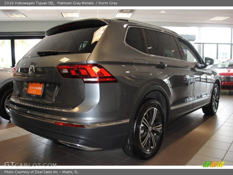 Platinum Gray Metallic / Storm Gray 2019 Volkswagen Tiguan SEL