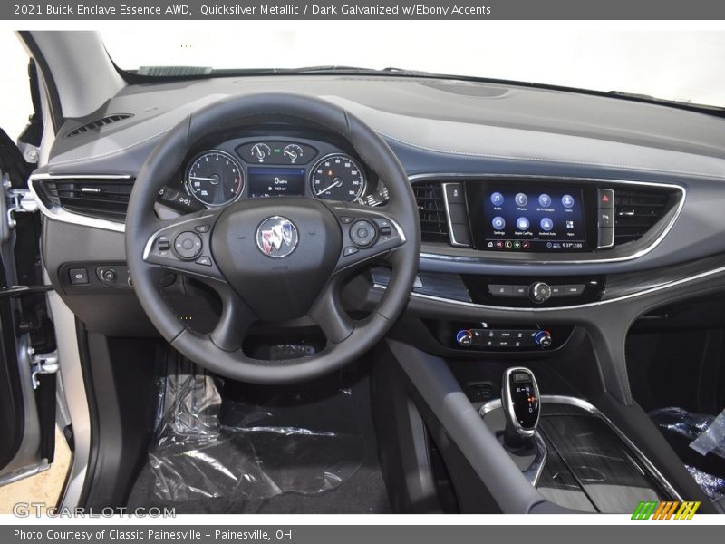 Quicksilver Metallic / Dark Galvanized w/Ebony Accents 2021 Buick Enclave Essence AWD