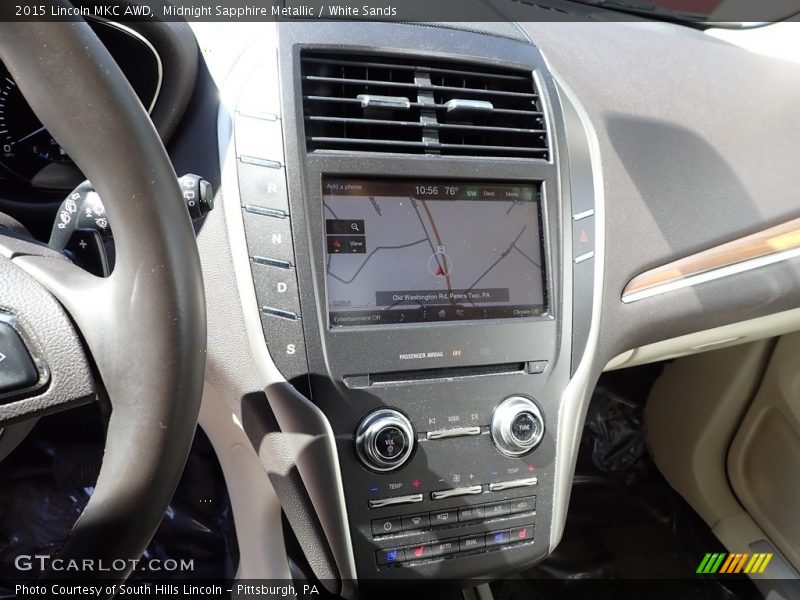 Midnight Sapphire Metallic / White Sands 2015 Lincoln MKC AWD