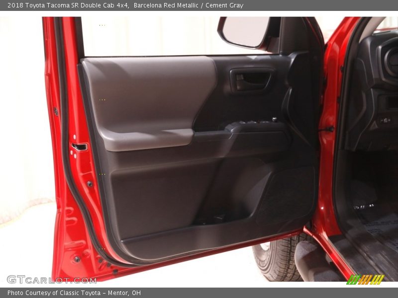Barcelona Red Metallic / Cement Gray 2018 Toyota Tacoma SR Double Cab 4x4
