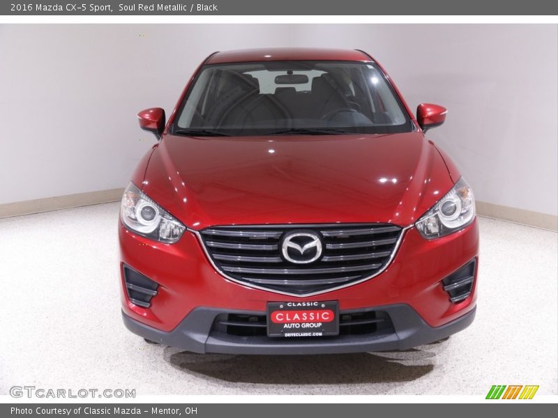 Soul Red Metallic / Black 2016 Mazda CX-5 Sport