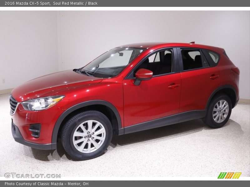 Soul Red Metallic / Black 2016 Mazda CX-5 Sport
