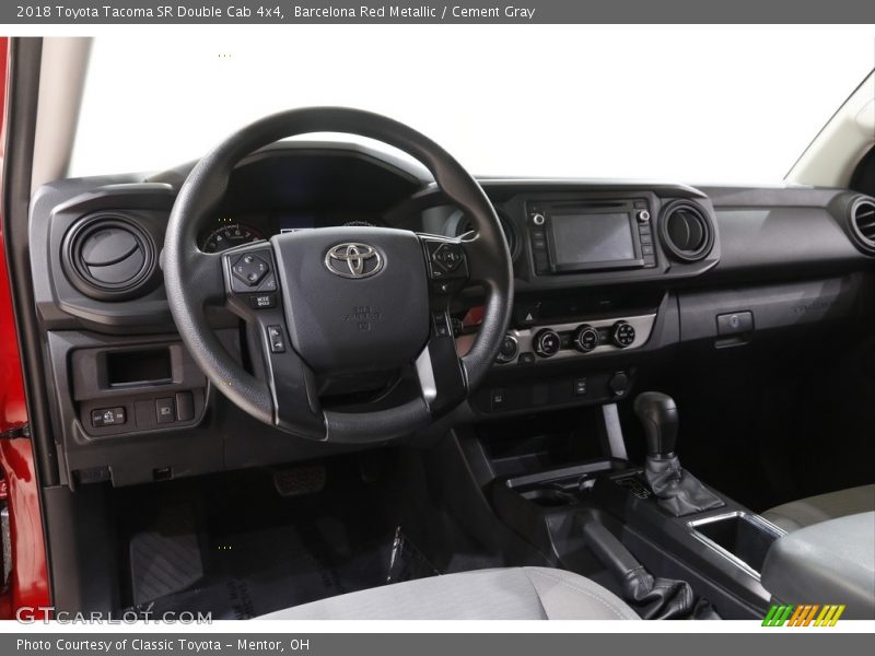 Barcelona Red Metallic / Cement Gray 2018 Toyota Tacoma SR Double Cab 4x4