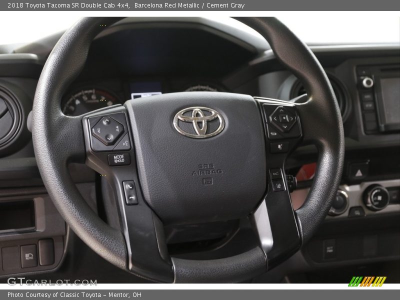 Barcelona Red Metallic / Cement Gray 2018 Toyota Tacoma SR Double Cab 4x4