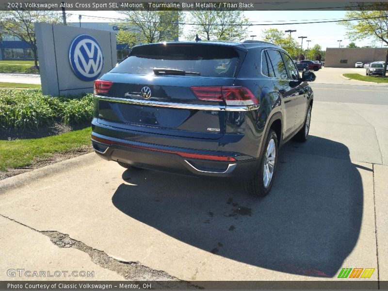 Tourmaline Blue Metallic / Titan Black 2021 Volkswagen Atlas Cross Sport SEL 4Motion