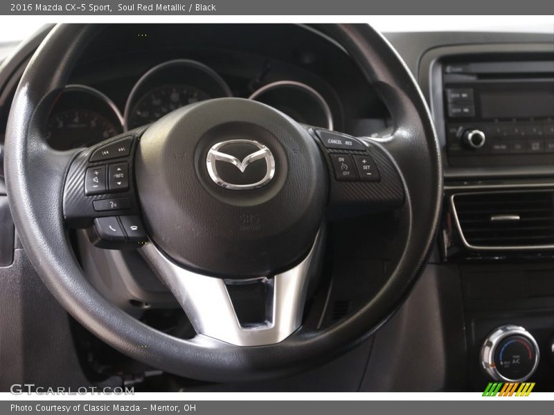 Soul Red Metallic / Black 2016 Mazda CX-5 Sport