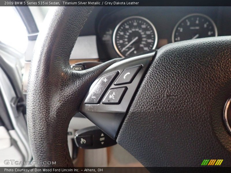 Titanium Silver Metallic / Grey Dakota Leather 2009 BMW 5 Series 535xi Sedan
