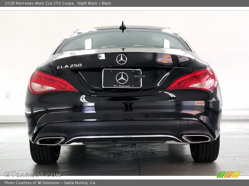 Night Black / Black 2018 Mercedes-Benz CLA 250 Coupe