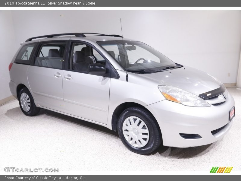 Silver Shadow Pearl / Stone 2010 Toyota Sienna LE