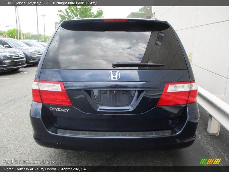 Midnight Blue Pearl / Gray 2007 Honda Odyssey EX-L