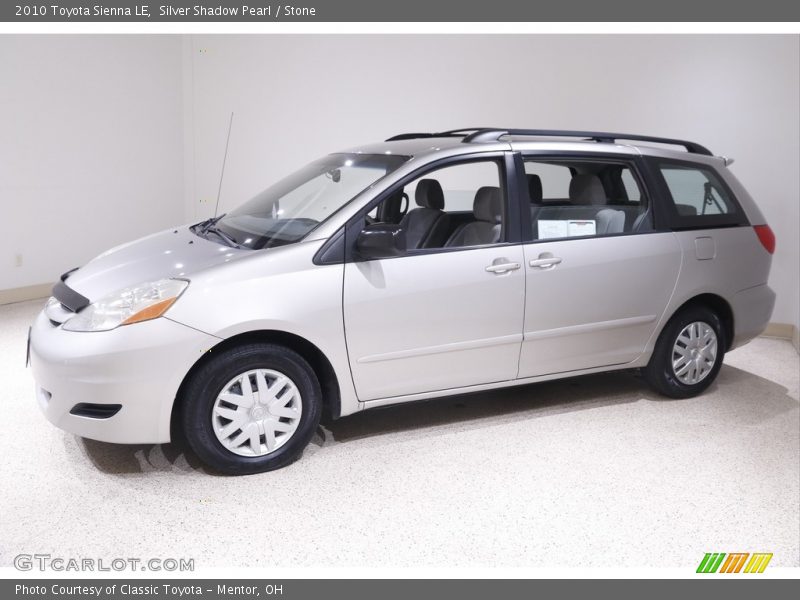 Silver Shadow Pearl / Stone 2010 Toyota Sienna LE