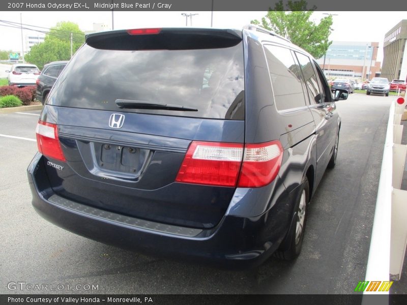 Midnight Blue Pearl / Gray 2007 Honda Odyssey EX-L