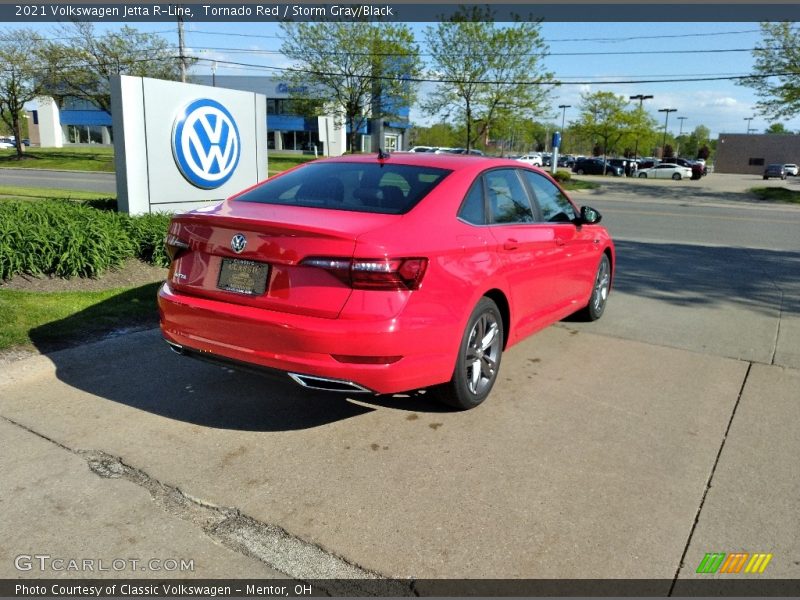 Tornado Red / Storm Gray/Black 2021 Volkswagen Jetta R-Line
