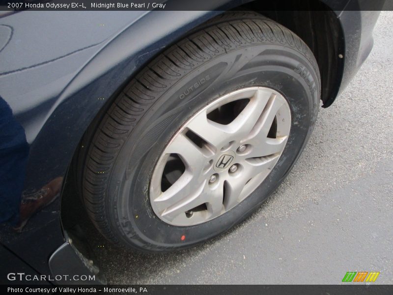 Midnight Blue Pearl / Gray 2007 Honda Odyssey EX-L