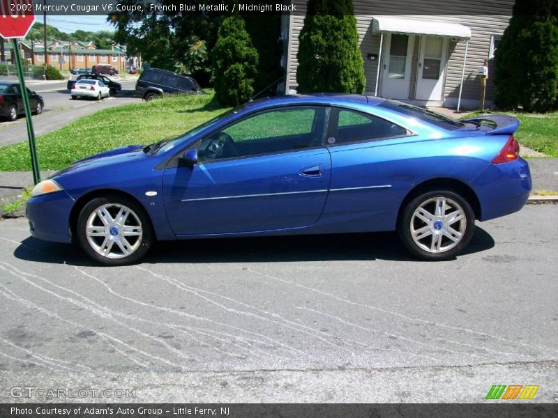 French Blue Metallic / Midnight Black 2002 Mercury Cougar V6 Coupe