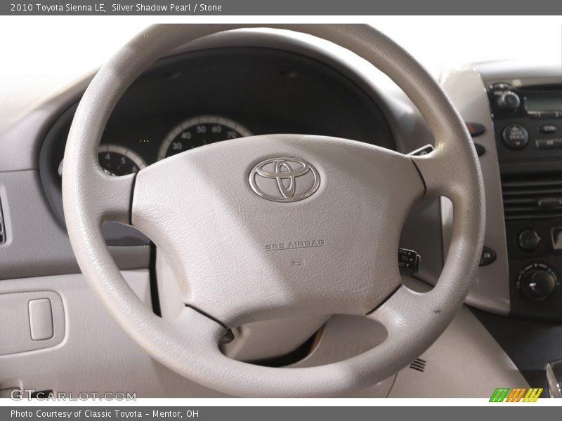 Silver Shadow Pearl / Stone 2010 Toyota Sienna LE
