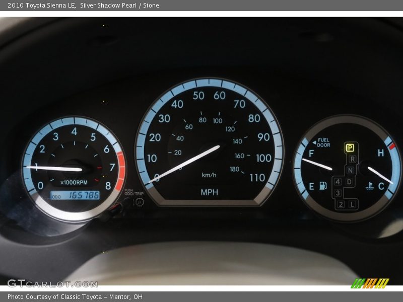 Silver Shadow Pearl / Stone 2010 Toyota Sienna LE