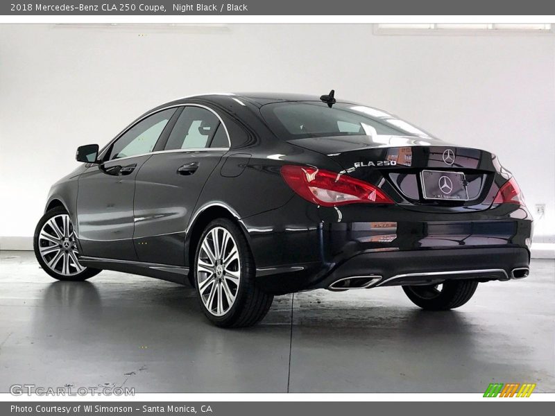Night Black / Black 2018 Mercedes-Benz CLA 250 Coupe