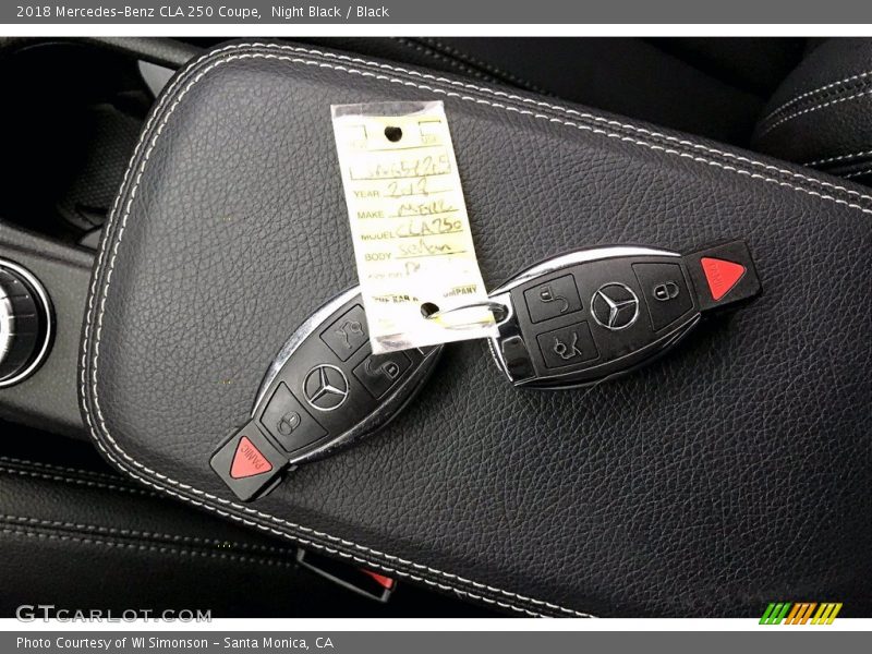 Night Black / Black 2018 Mercedes-Benz CLA 250 Coupe