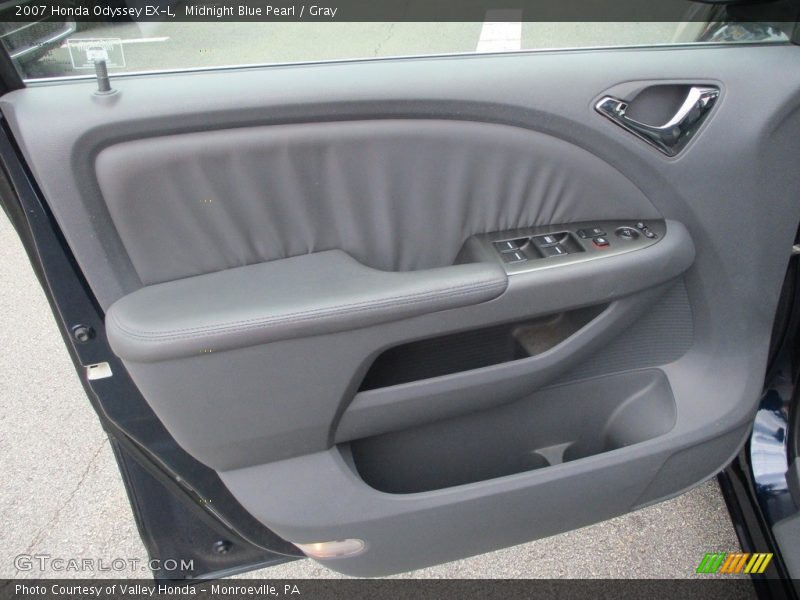 Midnight Blue Pearl / Gray 2007 Honda Odyssey EX-L