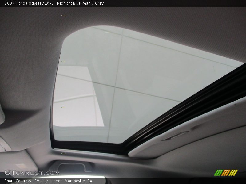 Midnight Blue Pearl / Gray 2007 Honda Odyssey EX-L
