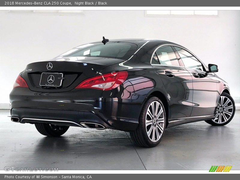 Night Black / Black 2018 Mercedes-Benz CLA 250 Coupe
