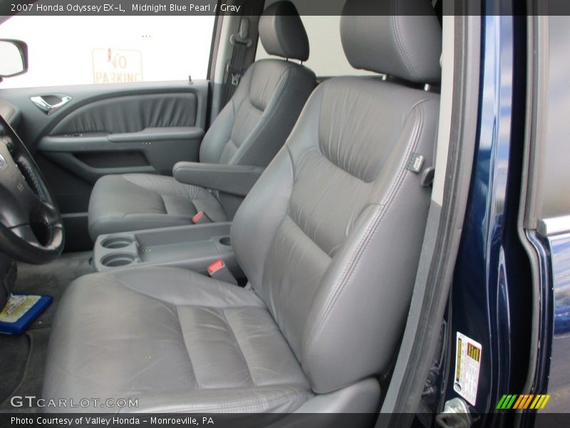 Midnight Blue Pearl / Gray 2007 Honda Odyssey EX-L