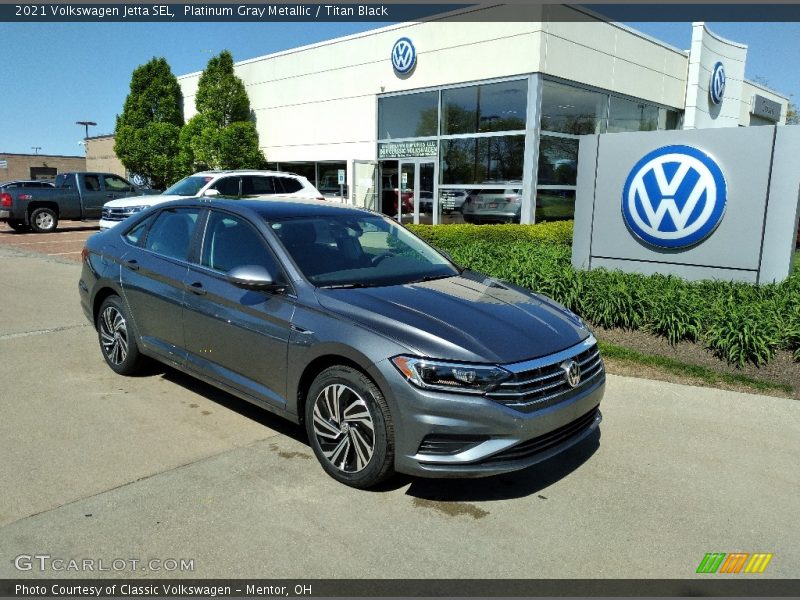 Front 3/4 View of 2021 Jetta SEL