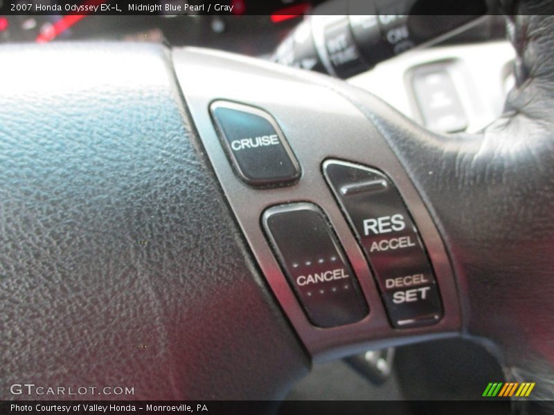 Midnight Blue Pearl / Gray 2007 Honda Odyssey EX-L