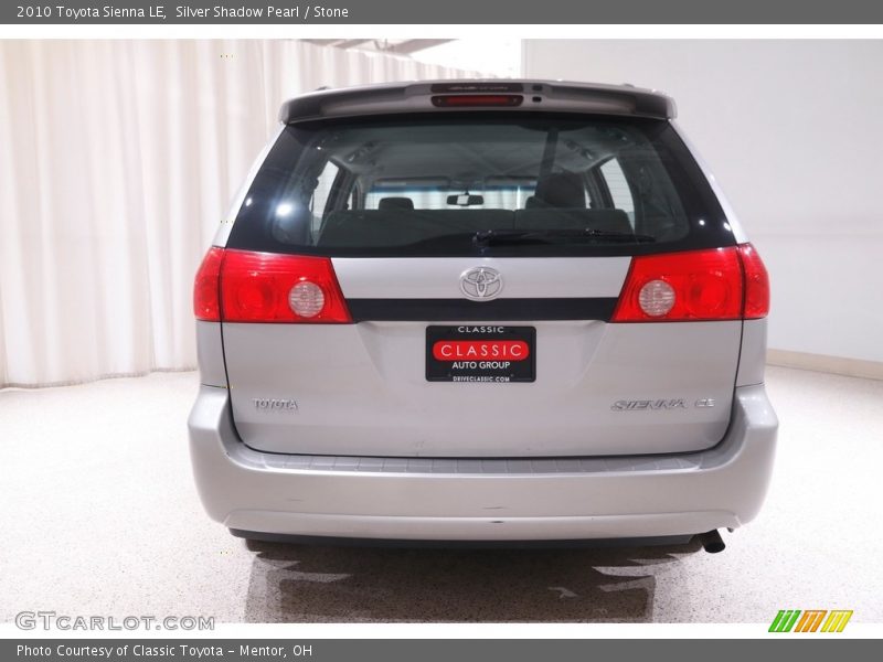 Silver Shadow Pearl / Stone 2010 Toyota Sienna LE
