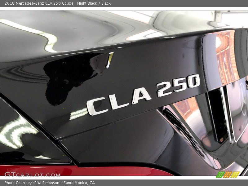 Night Black / Black 2018 Mercedes-Benz CLA 250 Coupe