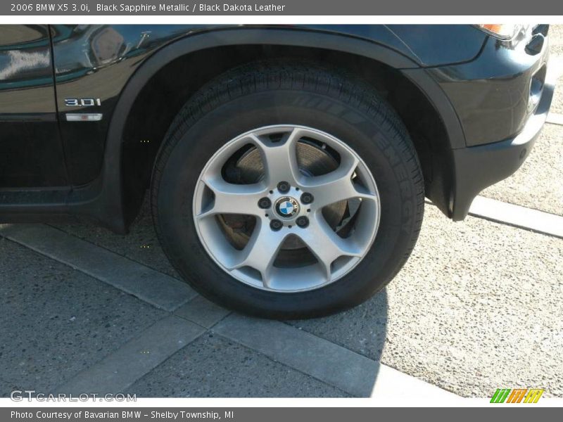 Black Sapphire Metallic / Black Dakota Leather 2006 BMW X5 3.0i