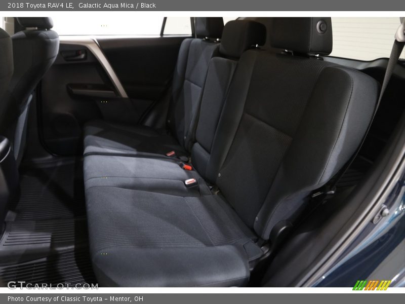 Galactic Aqua Mica / Black 2018 Toyota RAV4 LE